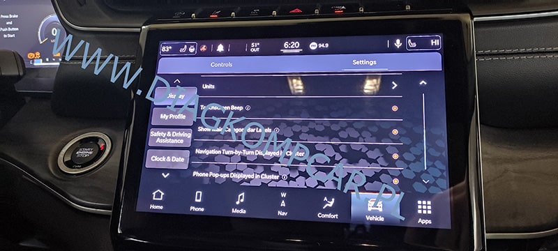 Jeep Grand Cherokee WL UCONNECT 5.